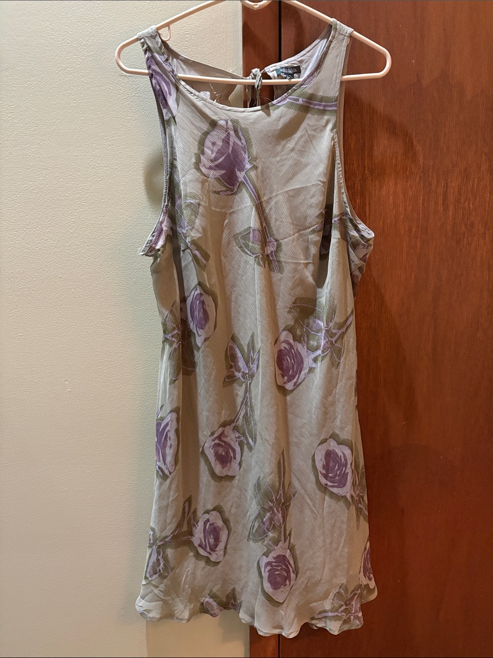 wild fable Floral Lavender and Sage Green Sleeveless Dress